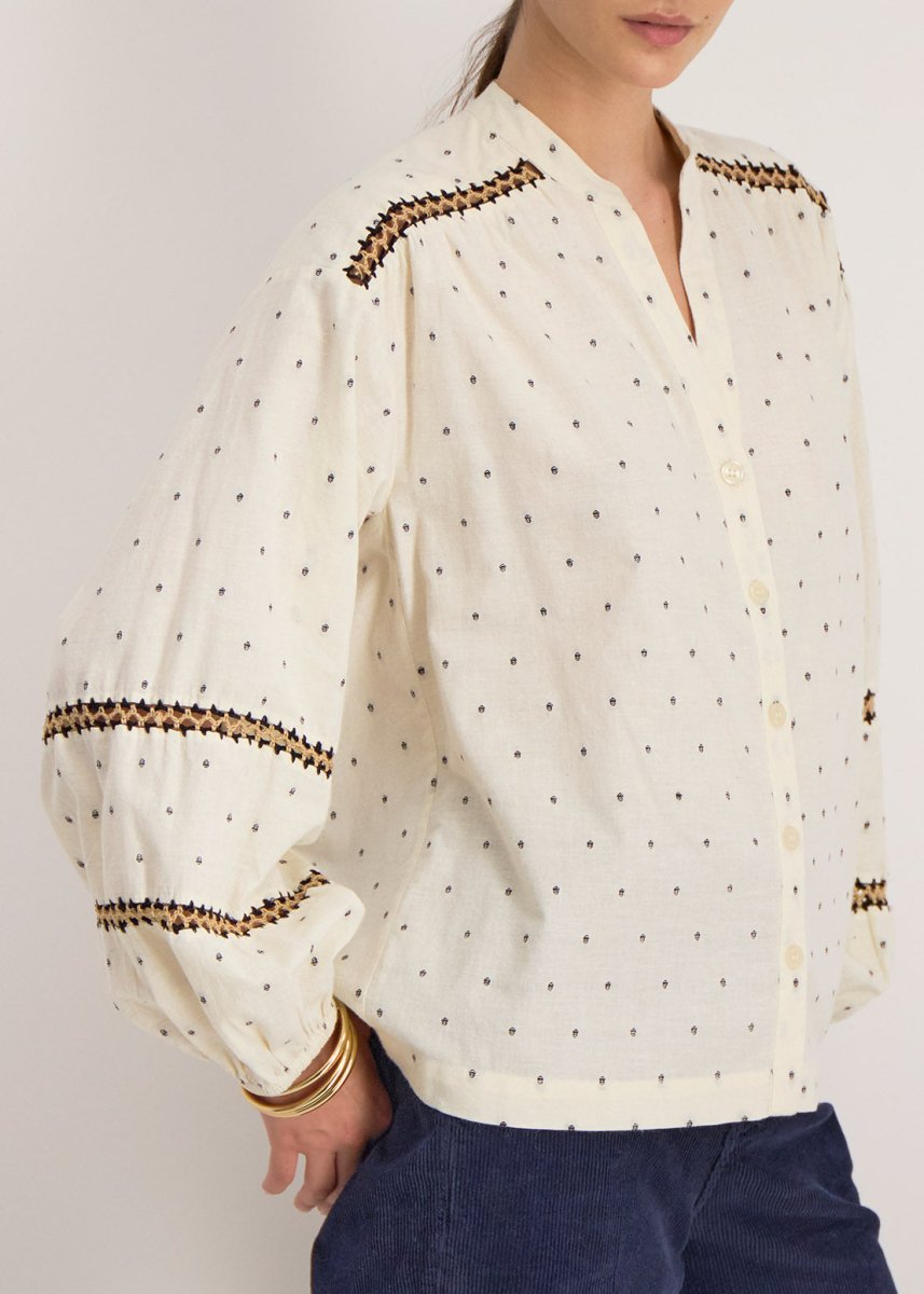 Adana Shirt in Ecru from STELLA FOREST at Edito boutique