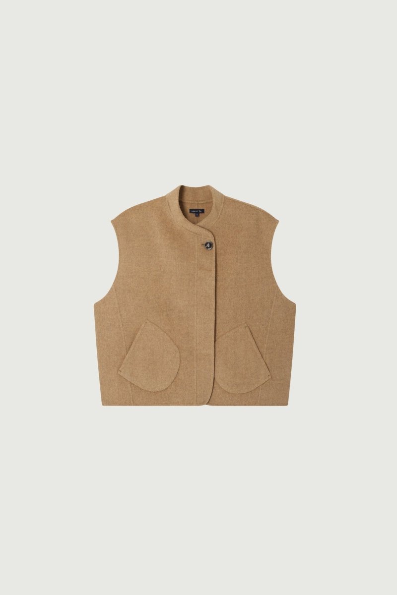 Adeline Jacket in Mottled Beige from SOEUR at Edito boutique