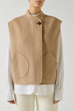 Adeline Jacket in Mottled Beige from SOEUR at Edito boutique