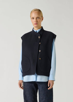 Adeline Jacket in Navy from SOEUR at Edito boutique