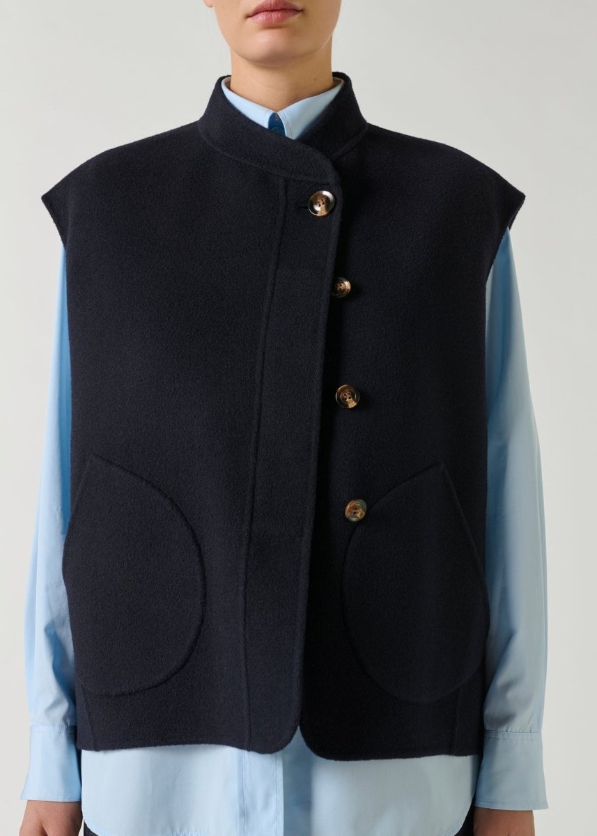 Adeline Jacket in Navy from SOEUR at Edito boutique