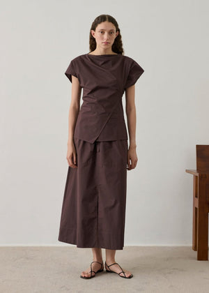 Agadir Skirt in Figue from SOEUR at Edito boutique