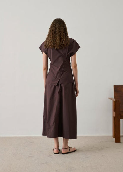 Agadir Skirt in Figue from SOEUR at Edito boutique