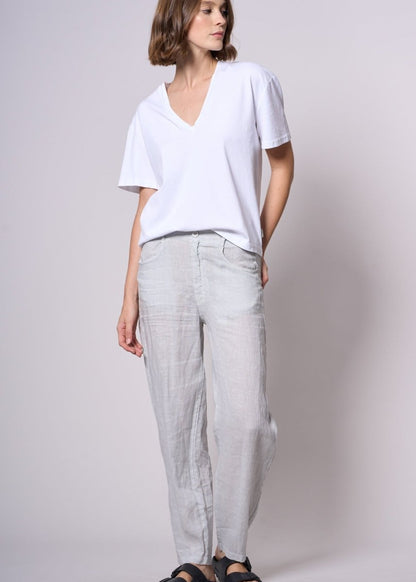 Alen Linen Pant in Oyster from CROSSLEY at Edito boutique