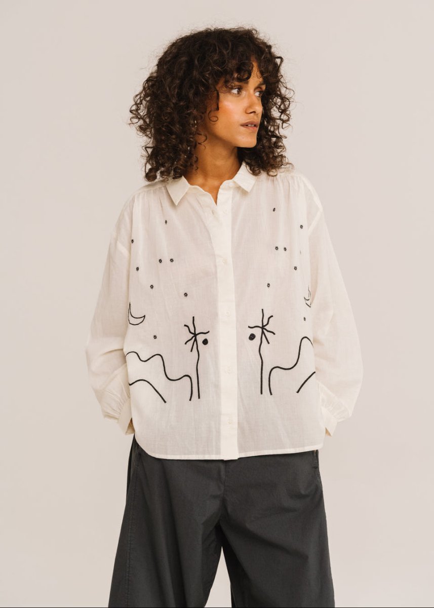 Ali Casa Shirt in Ecru from SACRECOEUR at Edito boutique