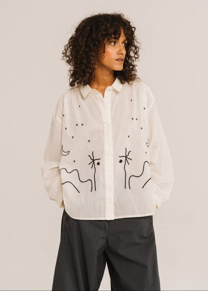 Ali Casa Shirt in Ecru from SACRECOEUR at Edito boutique