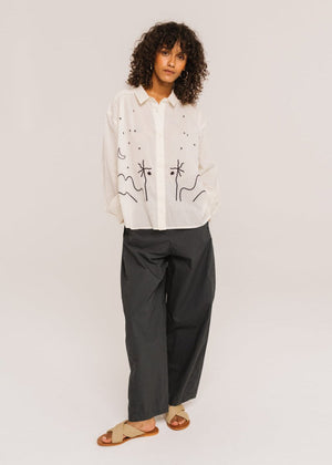 Ali Casa Shirt in Ecru from SACRECOEUR at Edito boutique