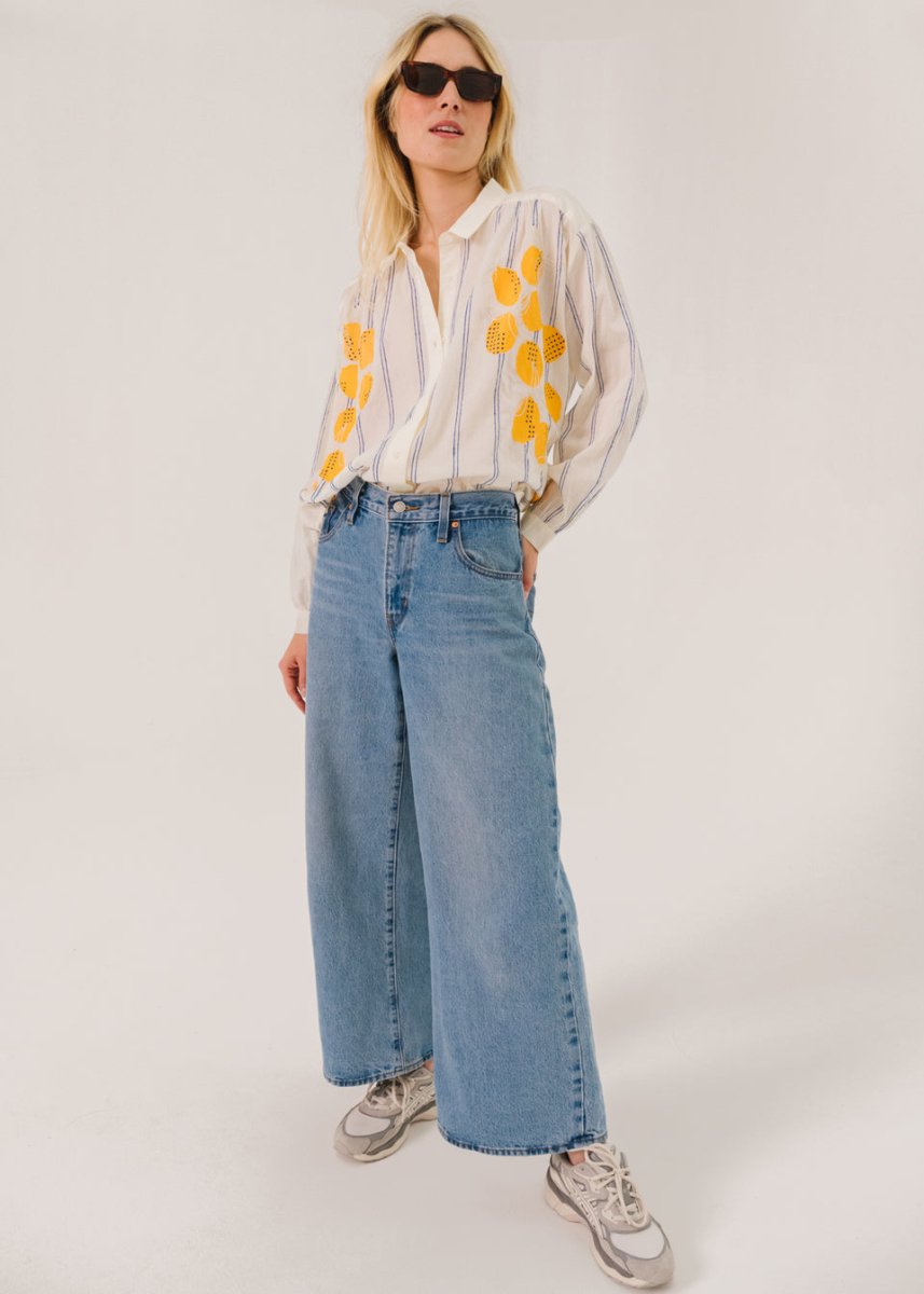 Ali Limone Shirt in Ecru from SACRECOEUR at Edito boutique