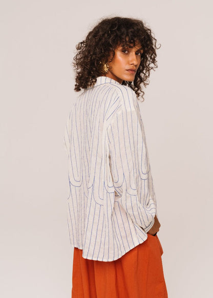 Ali Mistral Shirt in Ecru from SACRECOEUR at Edito boutique