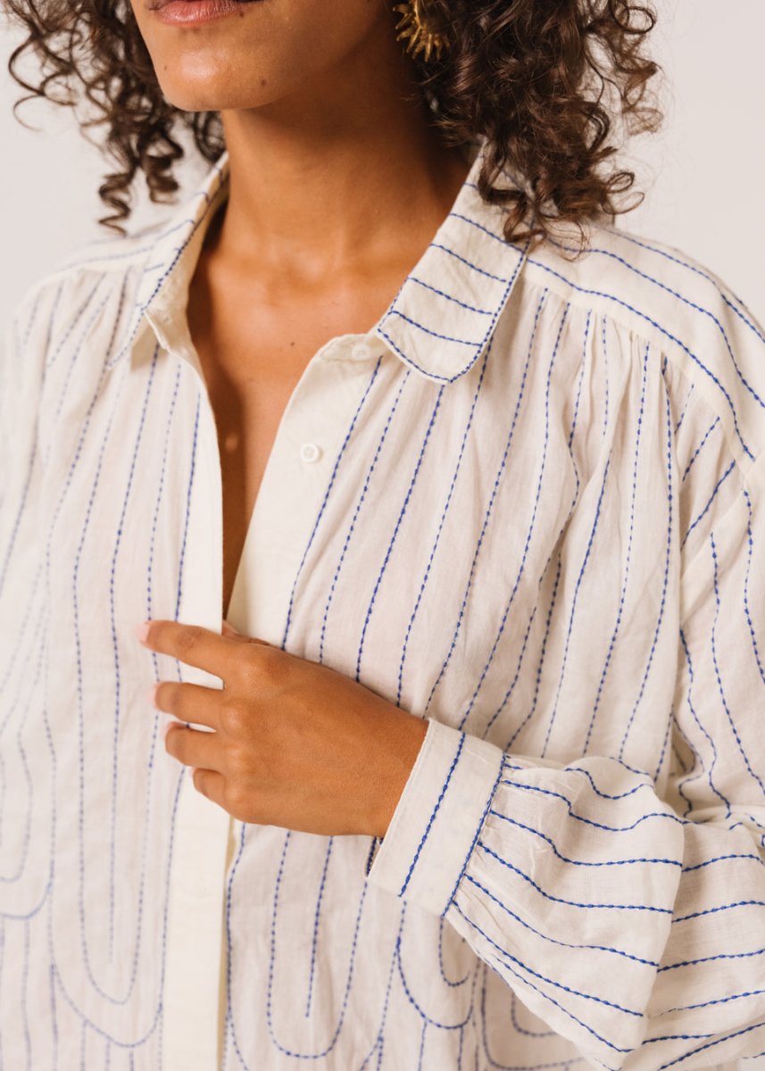 Ali Mistral Shirt in Ecru from SACRECOEUR at Edito boutique