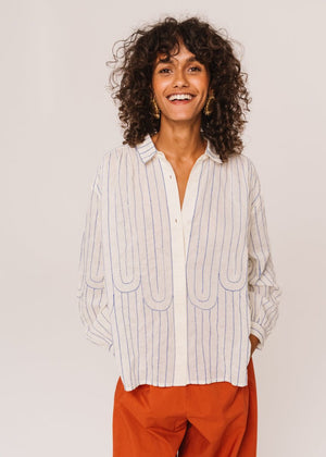 Ali Mistral Shirt in Ecru from SACRECOEUR at Edito boutique