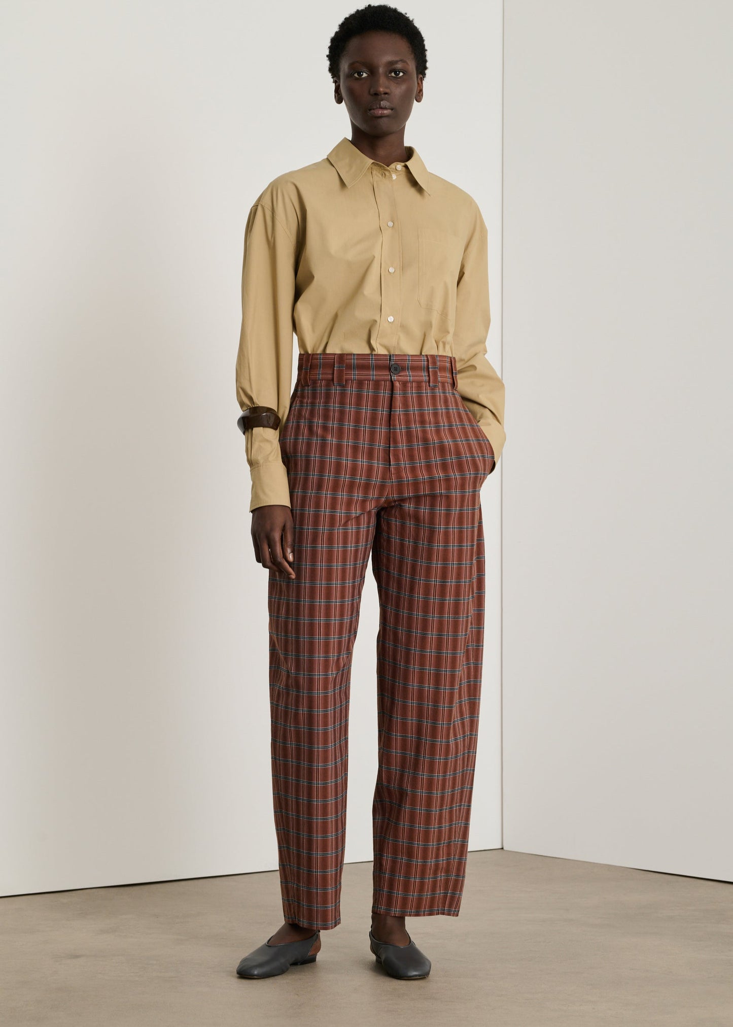 Alouette Trouser in Brown/Black from Soeur