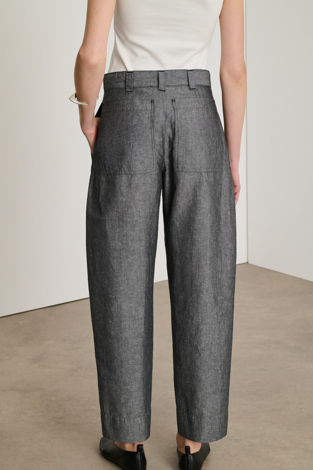 Alouette Trousers in Black/Ecru from Soeur