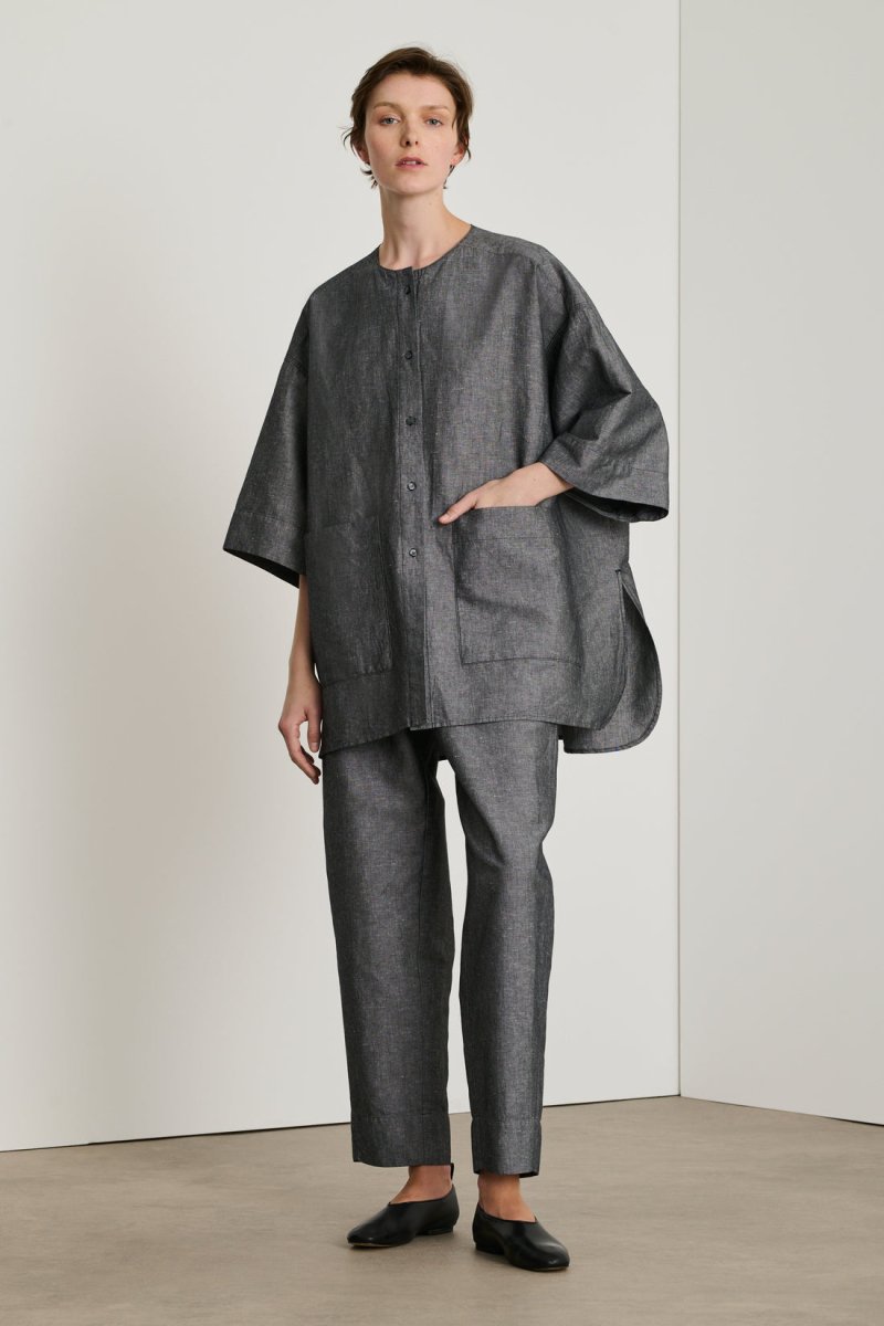 Alouette Trousers in Black/Ecru from SOEUR at Edito boutique