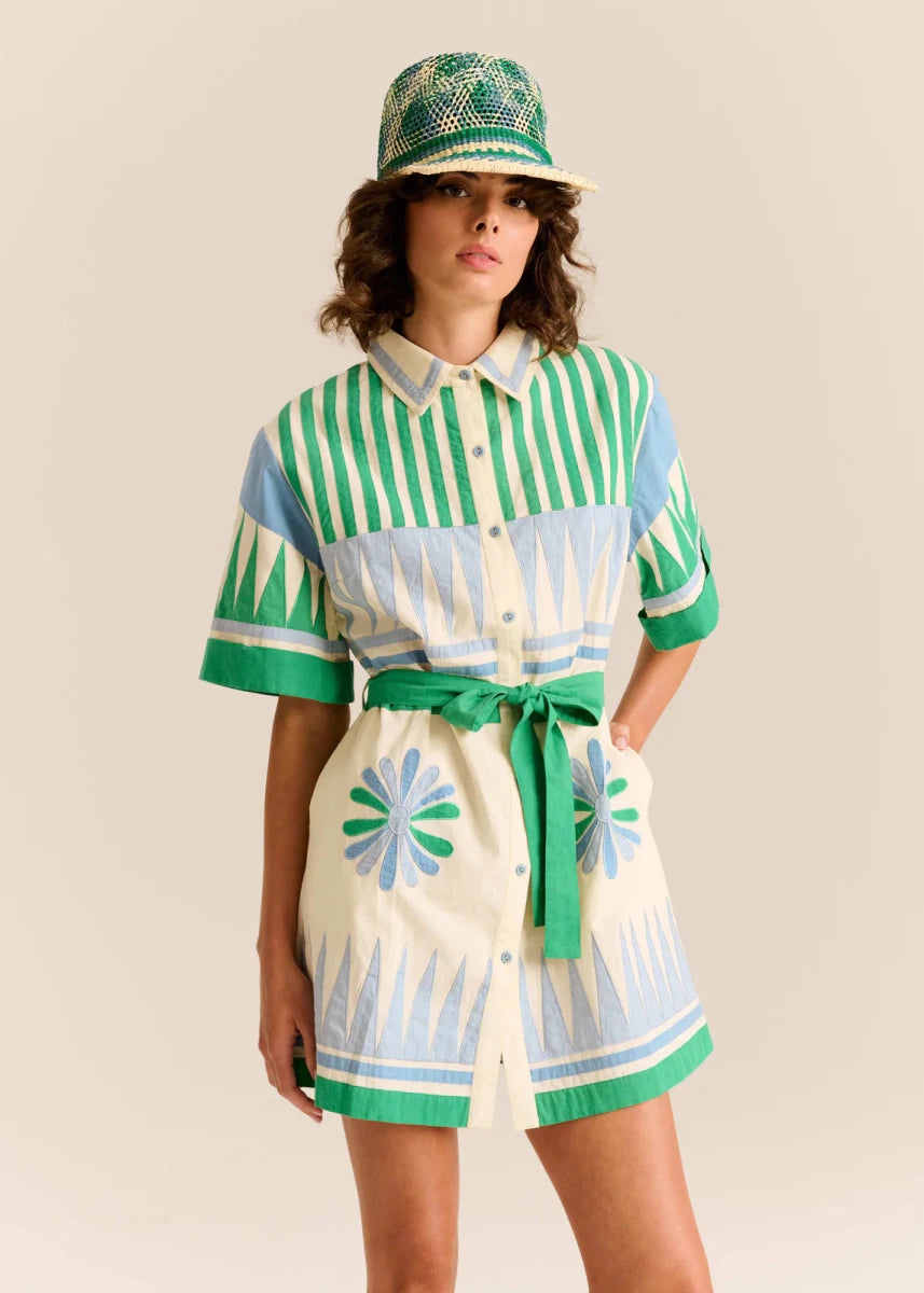 Amaia Mini Dress in Gardenia from CAROLINA K at Edito Boutique