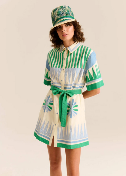Amaia Mini Dress in Gardenia from CAROLINA K at Edito Boutique