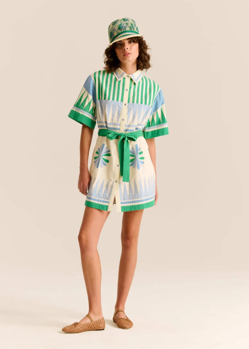 Amaia Mini Dress in Gardenia from CAROLINA K at Edito Boutique