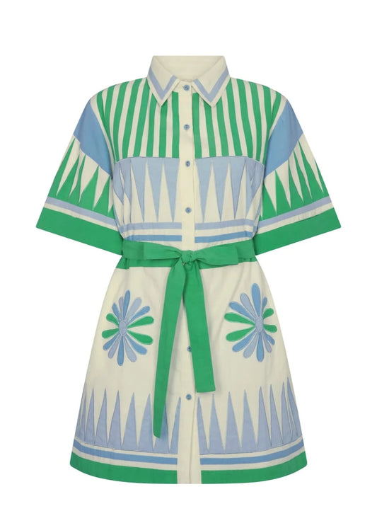 Amaia Mini Dress in Gardenia from CAROLINA K at Edito Boutique