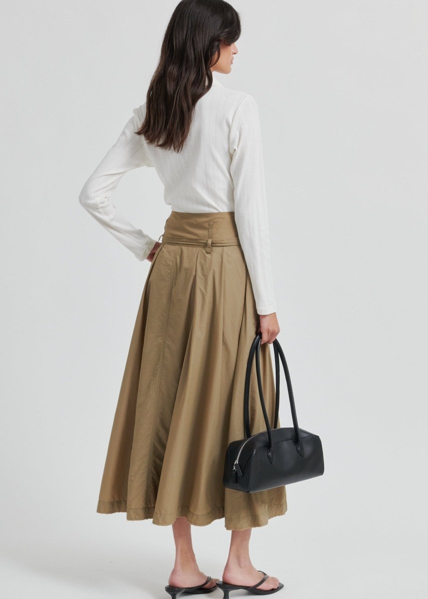 Amari Skirt in Oak from SECOND FEMALE at Edito Boutique