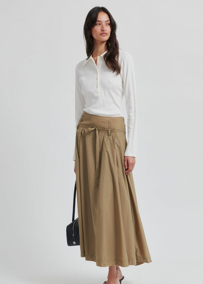 Amari Skirt in Oak from SECOND FEMALE at Edito Boutique