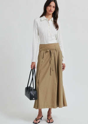 Amari Skirt in Oak from SECOND FEMALE at Edito Boutique