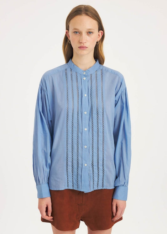 Angela Blouse in Blue from ANTIK BATIK at Edito boutique