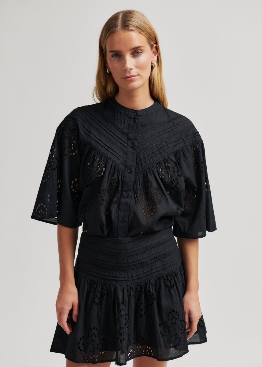 Angelina Blouse in Black from SECOND FEMALE at Edito Boutique