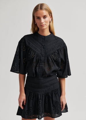 Angelina Blouse in Black from SECOND FEMALE at Edito Boutique