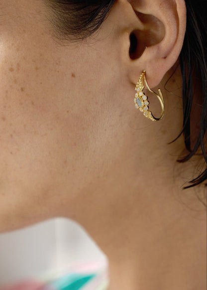 Anne Labradorite Earrings from DOROTHEE SAUSSET at Edito boutique