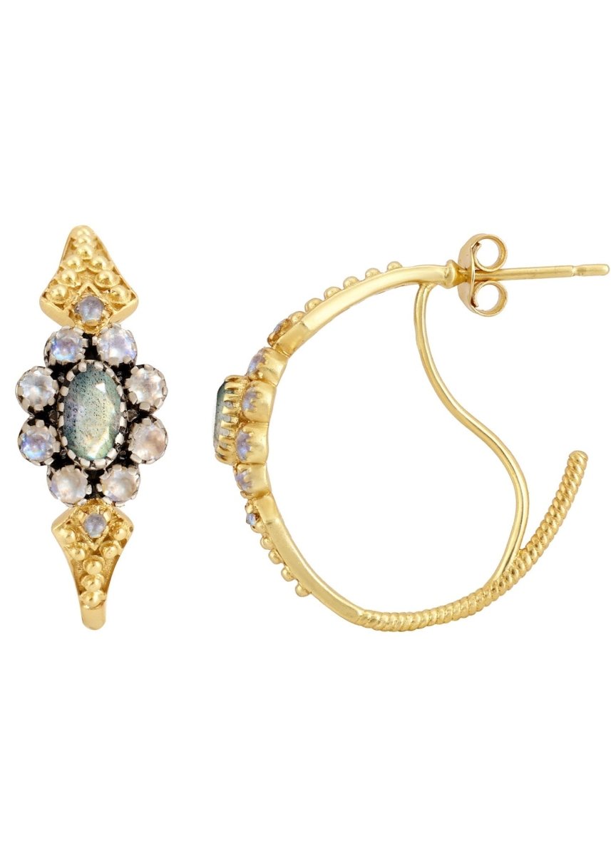 Anne Labradorite Earrings from DOROTHEE SAUSSET at Edito boutique