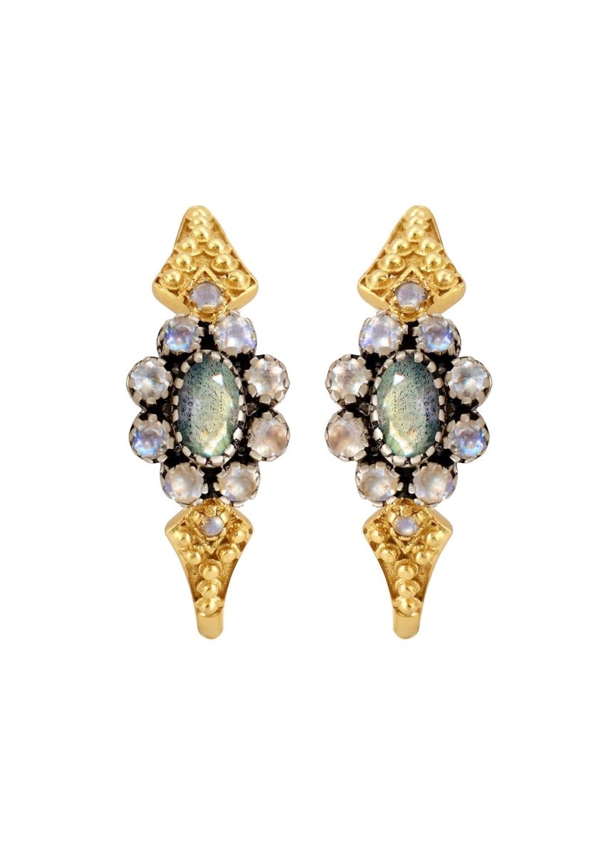 Anne Labradorite Earrings from DOROTHEE SAUSSET at Edito boutique