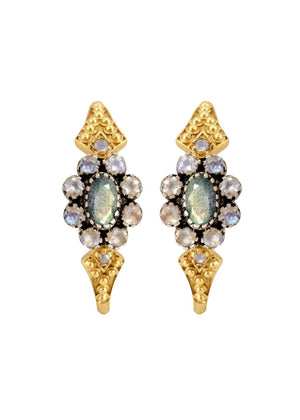 Anne Labradorite Earrings from DOROTHEE SAUSSET at Edito boutique