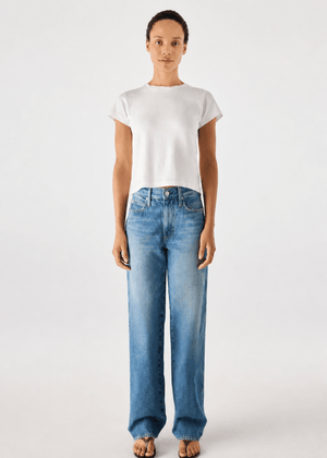 Annette Straight Leg Jean in Current from AMO at Edito Boutique