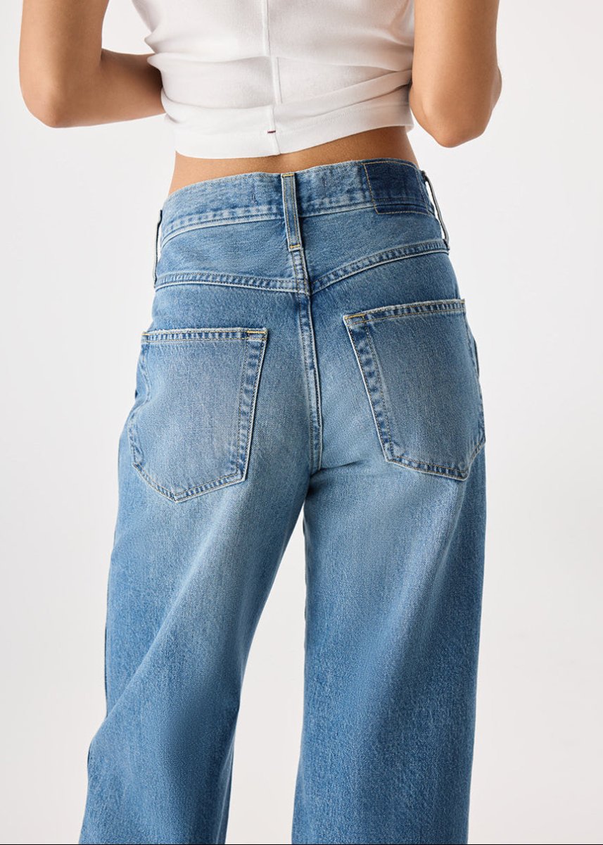 Annette Straight Leg Jean in Current from AMO at Edito Boutique