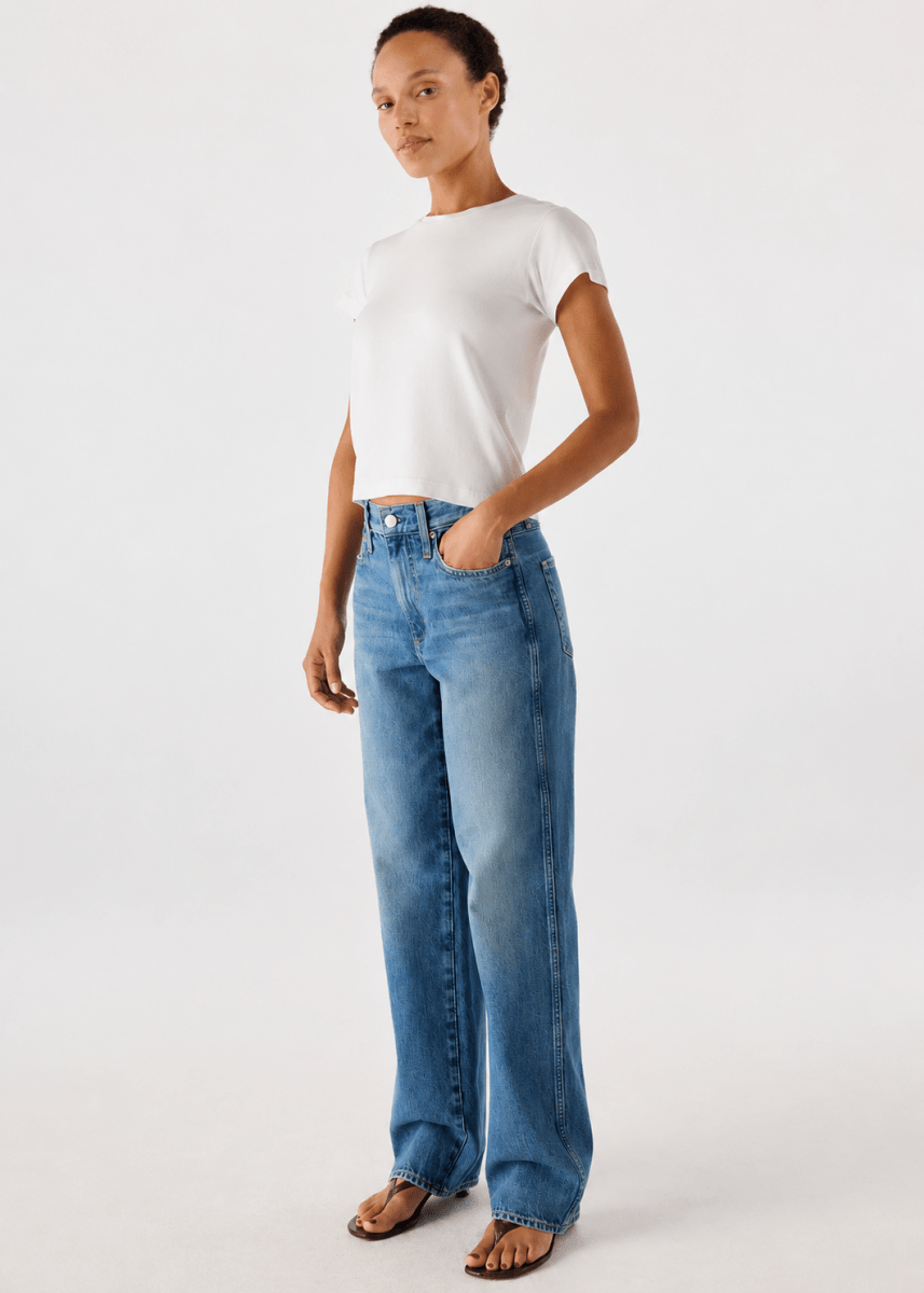 Annette Straight Leg Jean in Current from AMO at Edito Boutique