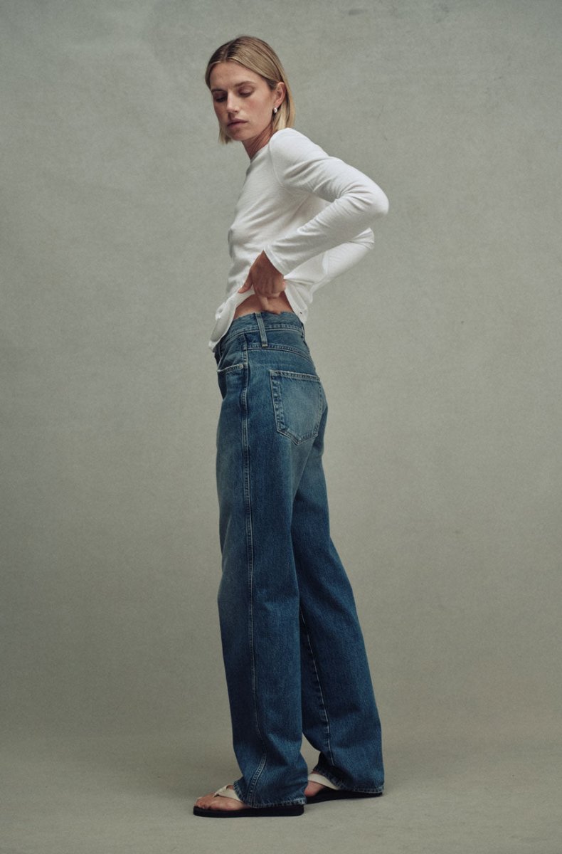 Annette Straight Leg Jean in Current from AMO at Edito Boutique