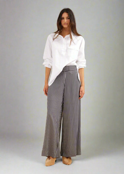 Annie Pant in Pinstripe from BINNYWEAR at Edito boutique