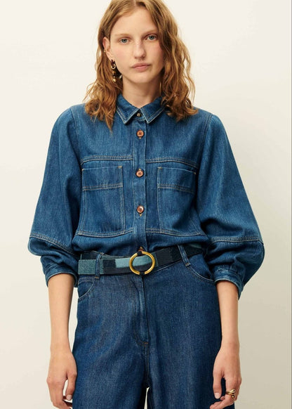 Anota Belt in Blue from SESSUN at Edito boutique