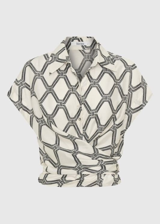 Arlo Wrap Shirt in Print from MORRISON at Edito boutique