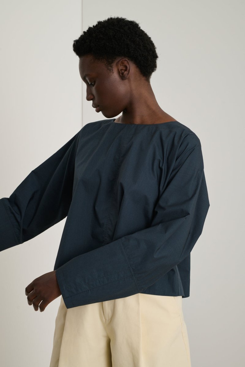 Armand Blouse in Midnight Blue from SOEUR at Edito boutique
