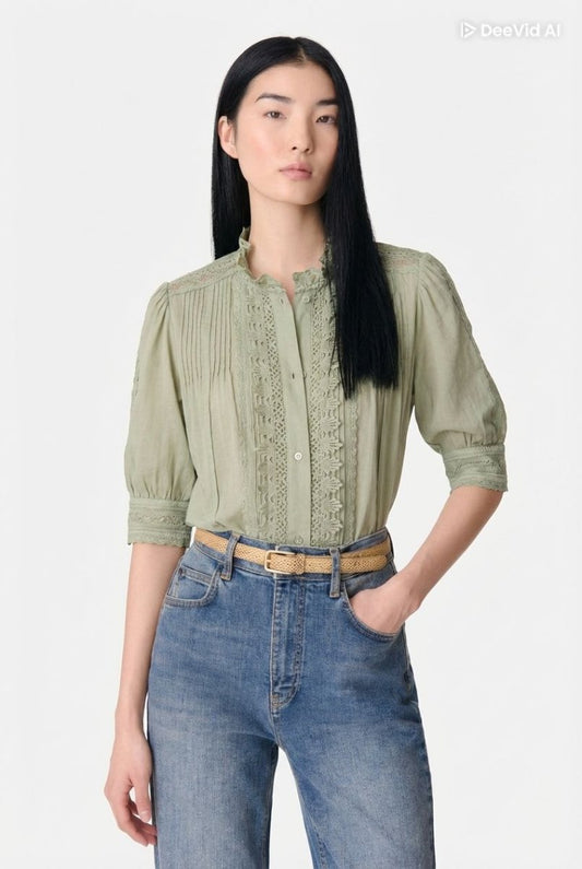 Arseneneo Blouse in Almond from VANESSA BRUNO at Edito boutique