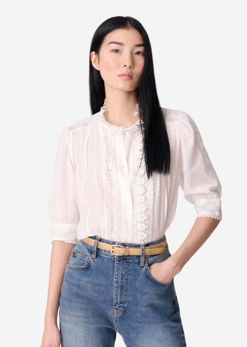 Arseneneo Blouse in White from VANESSA BRUNO at Edito boutique