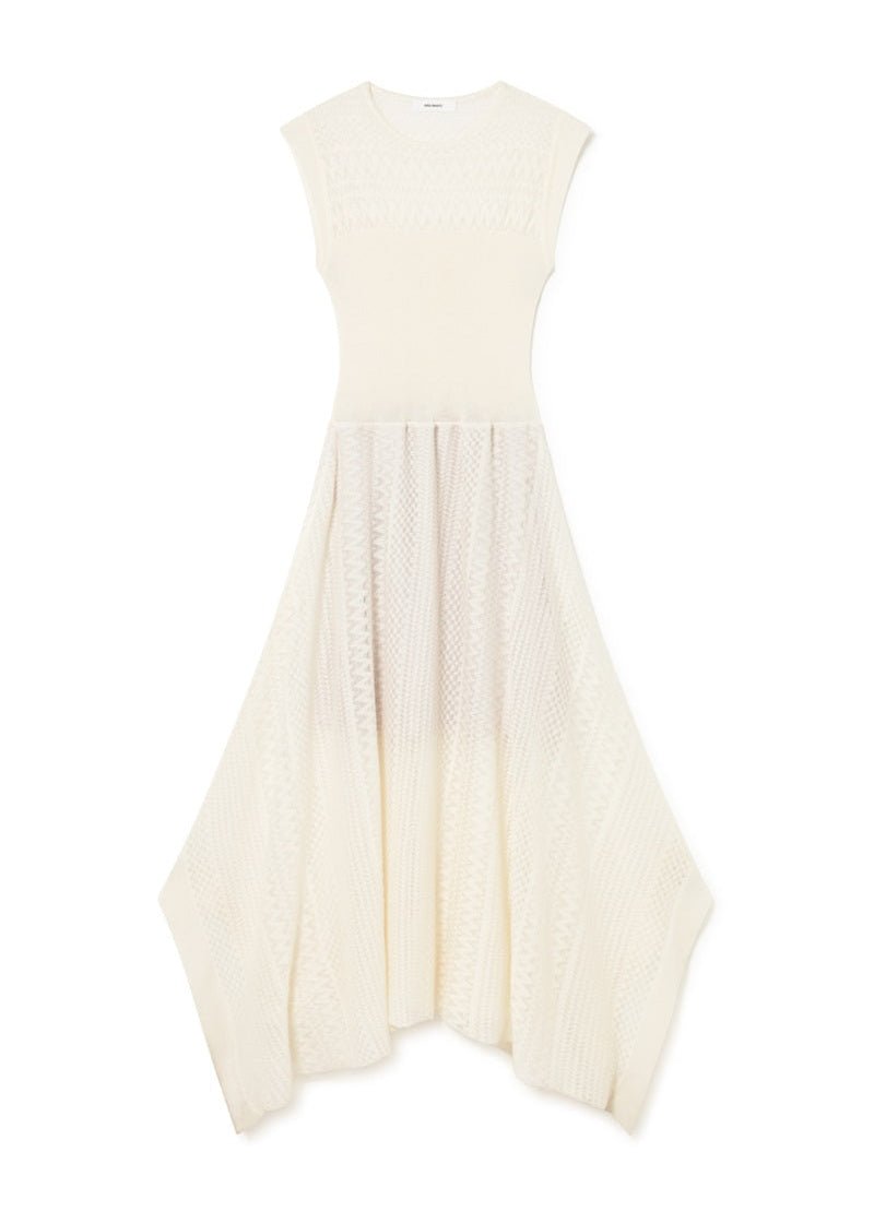 Asymetrical Knit Dress in White from SITA MURT at Edito Boutique