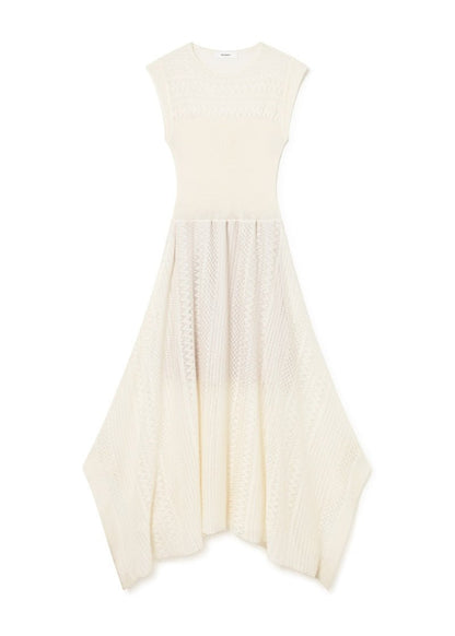 Asymetrical Knit Dress in White from SITA MURT at Edito Boutique