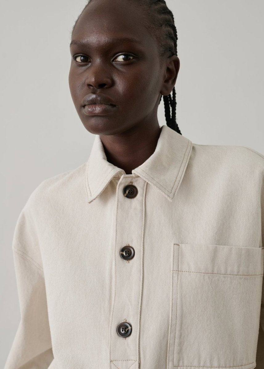 Austin Shirt in Stone from SOEUR at Edito boutique