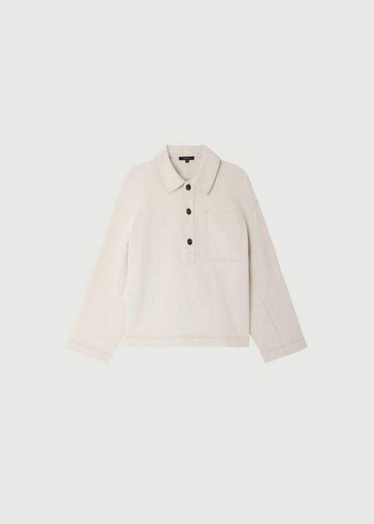 Austin Shirt in Stone from SOEUR at Edito boutique