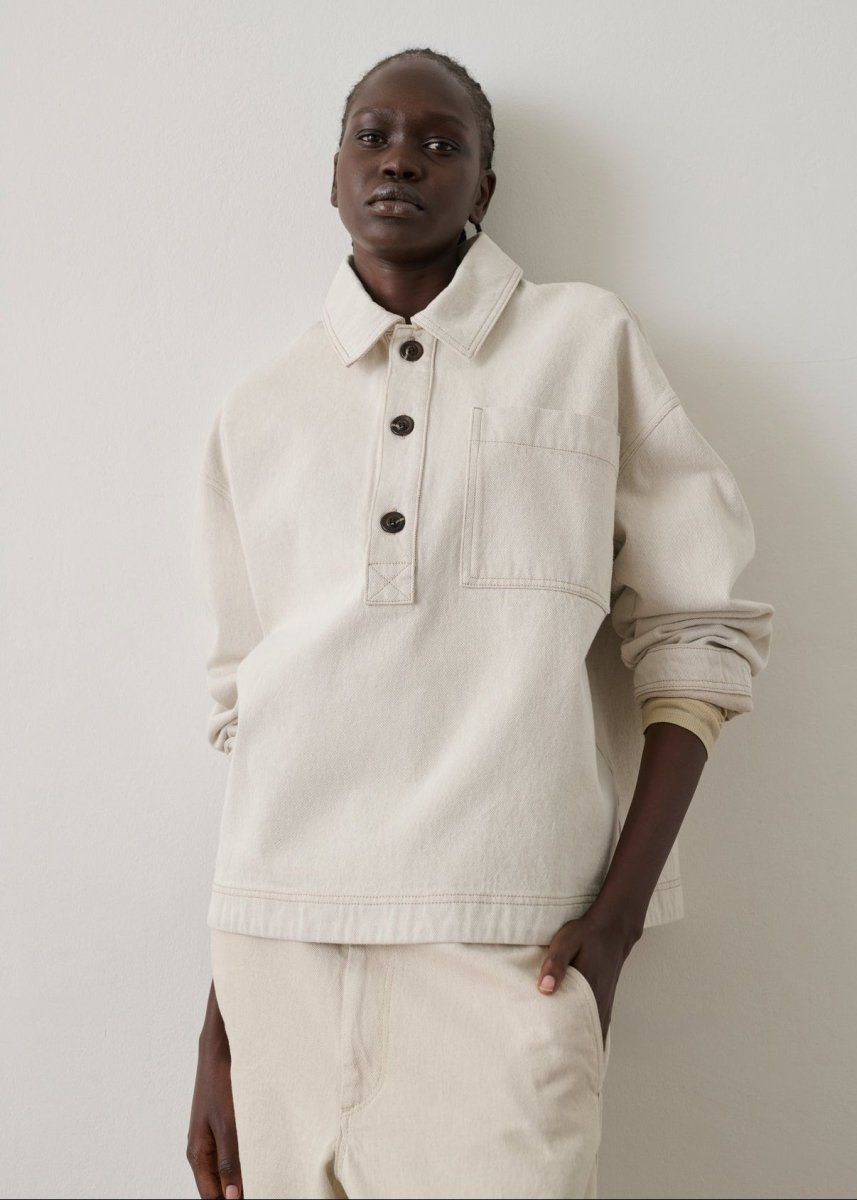 Austin Shirt in Stone from SOEUR at Edito boutique