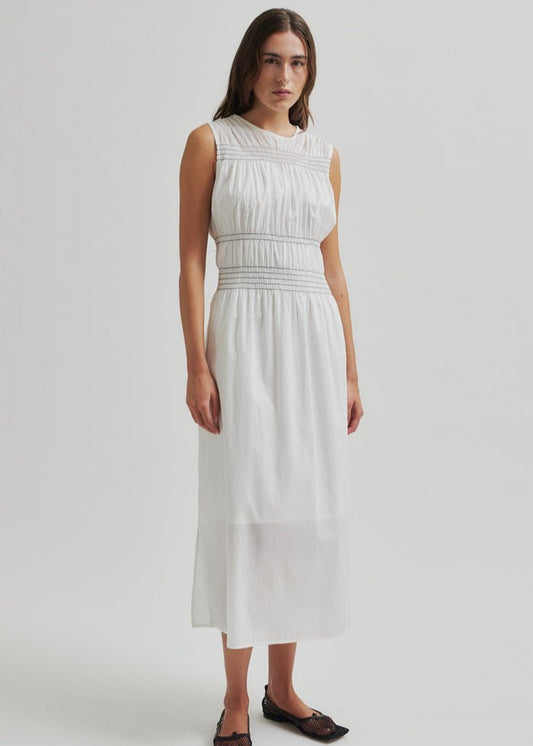 Avida Dress in White from SECOND FEMALE at Edito boutique