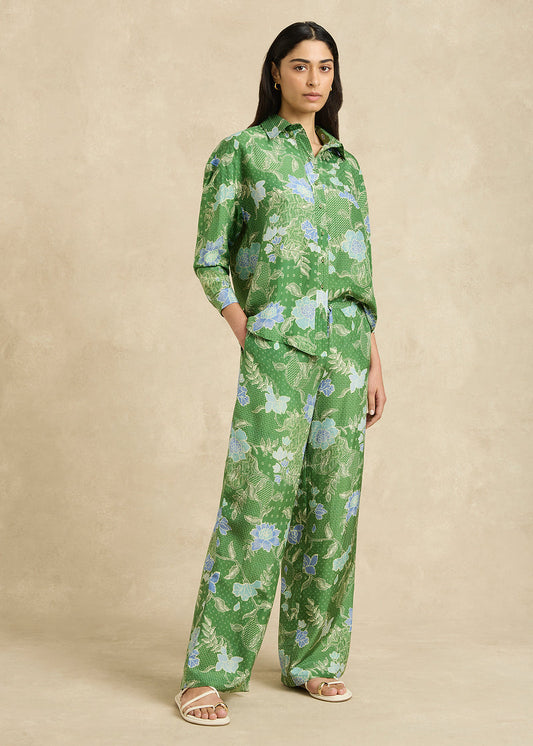 Azra Pant in Jungle Green from Hannah Artwear