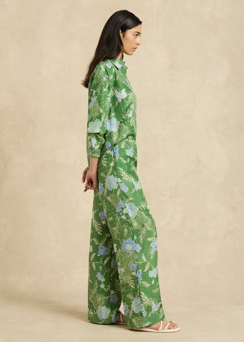 Azra Pant in Jungle Green from HANNAH ARTWEAR at Edito boutique